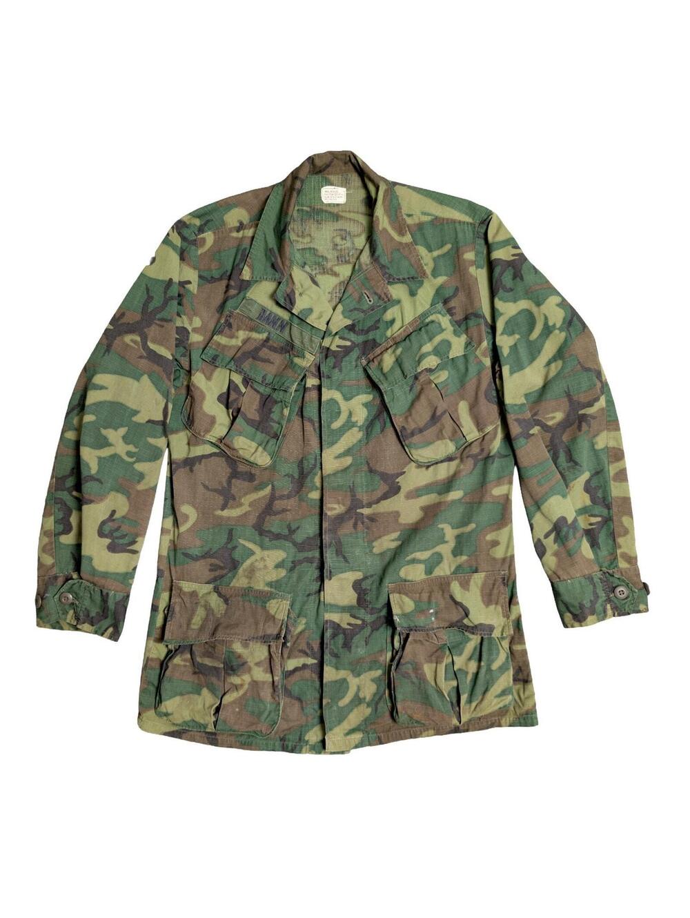 US Army 1969 Vietnam Era ERDL Jungle Fatigue Shirt – Small